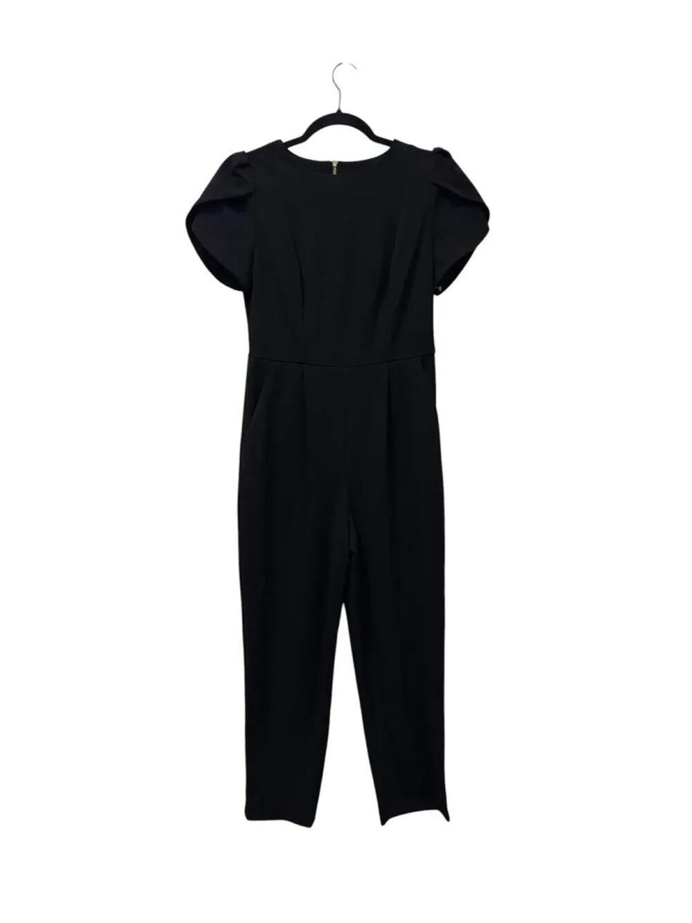 Black short-sleeve Calvin Klein jumpsuit